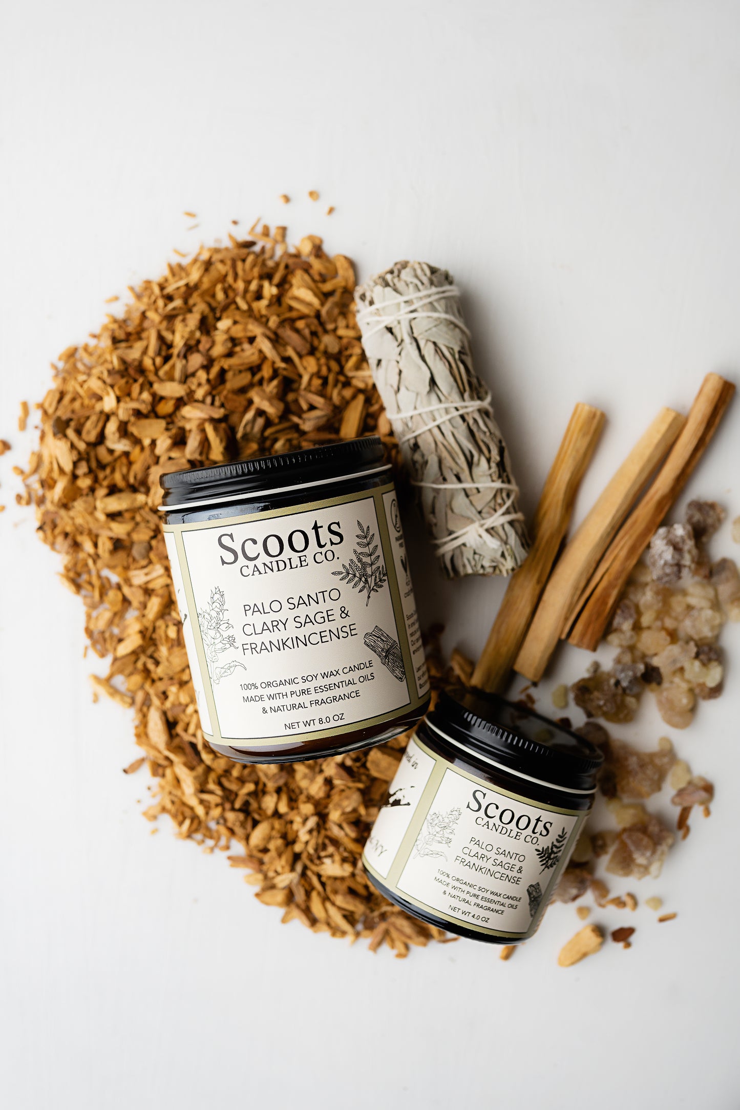 Palo Santo, Clary Sage & Frankincense